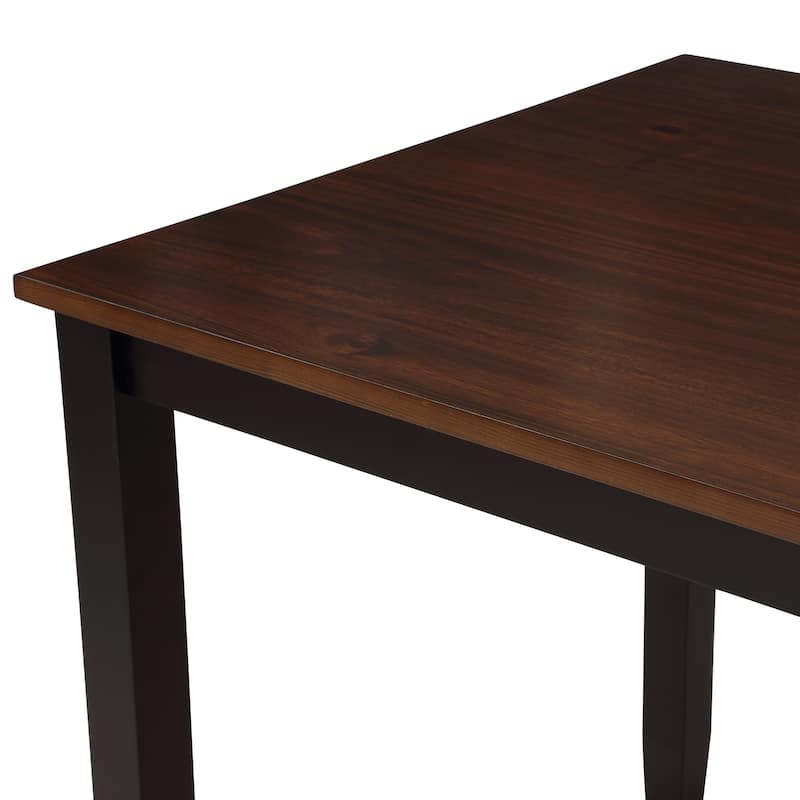 5-Piece Dining Table Set Home Kitchen Table and Chairs Wood Dining Set