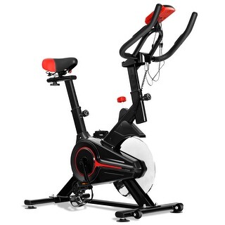 Gymax Indoor Cycling Bike Exercise Cycle Trainer Fitness Cardio - On ...