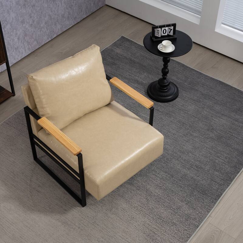 PU Metal Arm Chair
