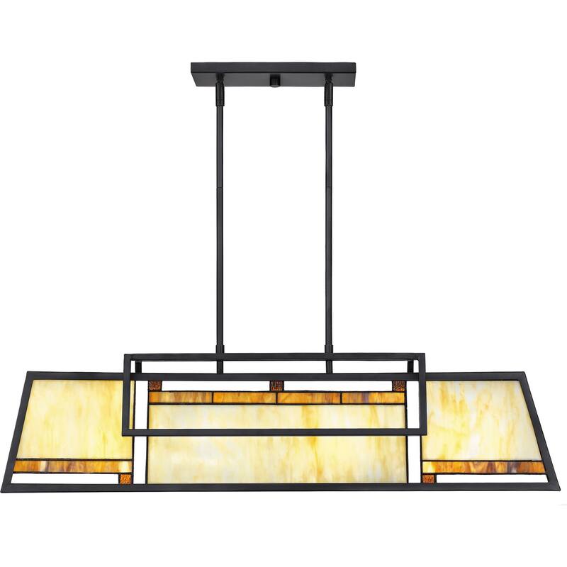 Atwater 4-Light Island Chandelier in Matte Black