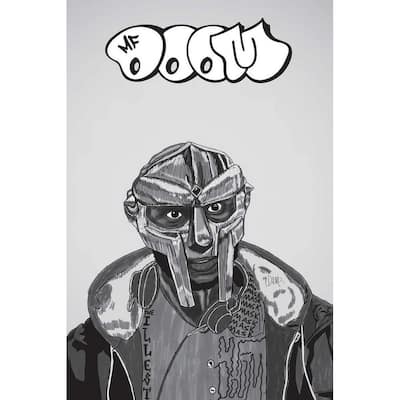 MF Doom Comic Art Poster - 24 x 36 Inch