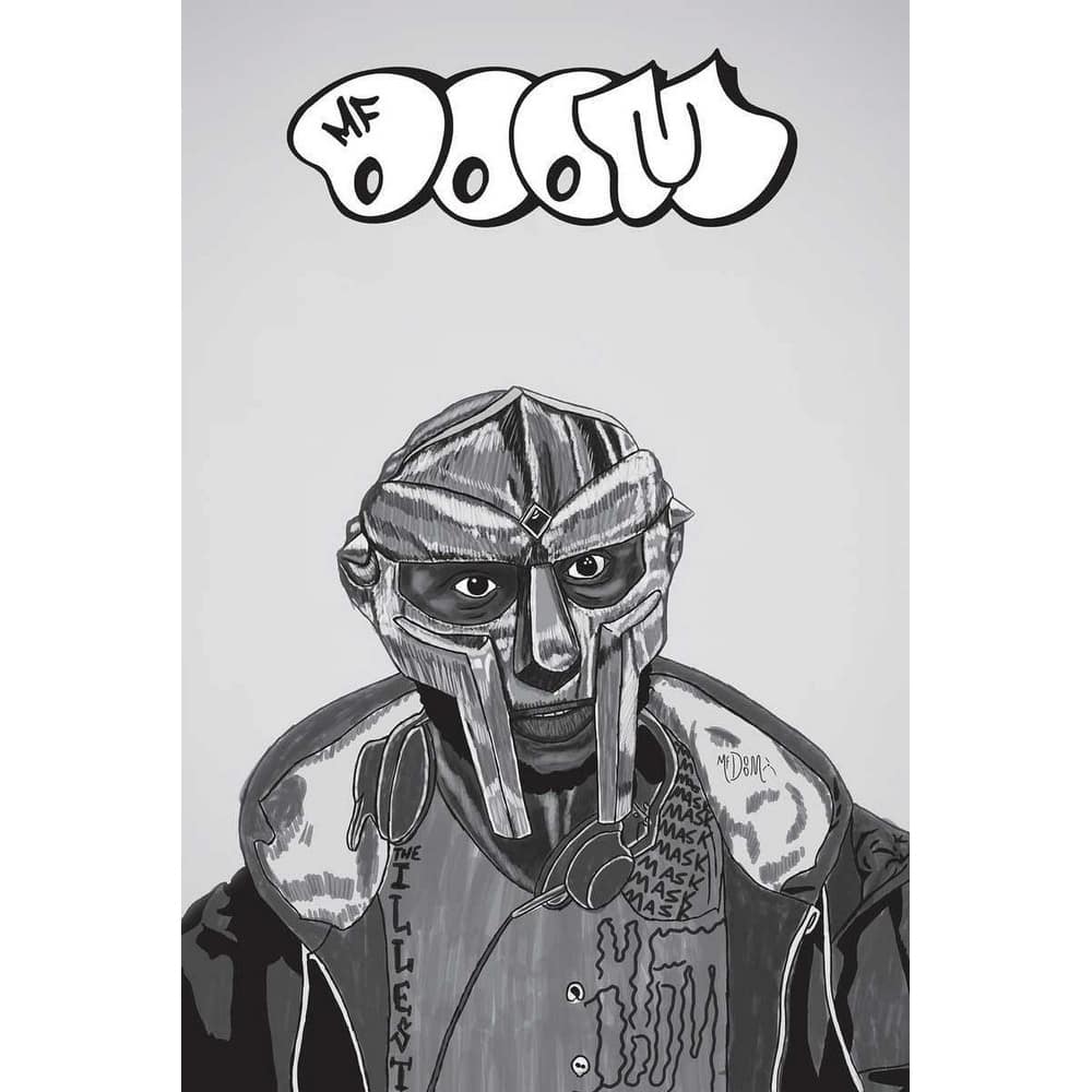 MF Doom Comic Art Poster - 24 x 36 Inch