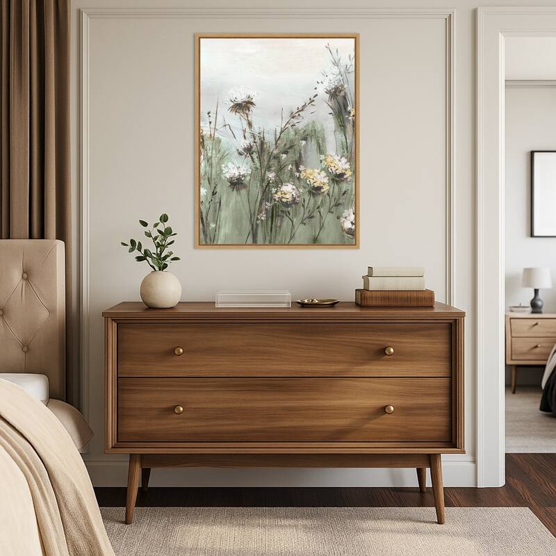 Wildflowers in a Gentle Breeze No. 1 by PI Studio (23 x 30 in.), Framed Canvas Wall Art Print