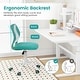 preview thumbnail 12 of 28, Gymax Kids Desk Chair Ergonomic Swivel Children Mesh Study Height