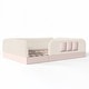 preview thumbnail 80 of 124, Twin/Full/Queen Teddy Fleece Floor Bed with Upholstered Safety Rails and Pocket