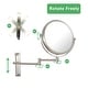 preview thumbnail 20 of 20, 8 inch Double-Sided Framed Wall Mounted Magnifying Bathroom Mirror