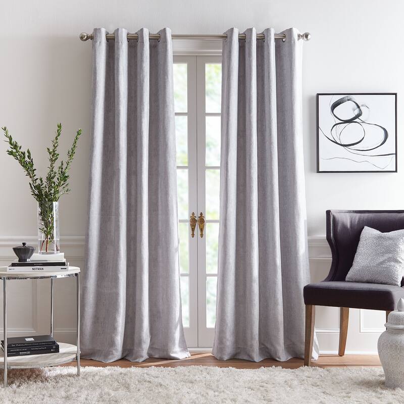 KARL LAGERFELD PARIS Ember Jacquard Curtain Panel Pair - 95 Inches