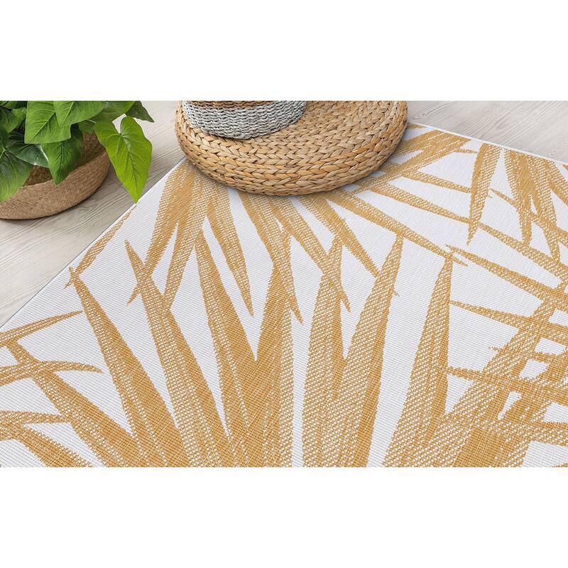 World Rug Gallery Tropical Nature Inspired Indoor/Outdoor Area Rug