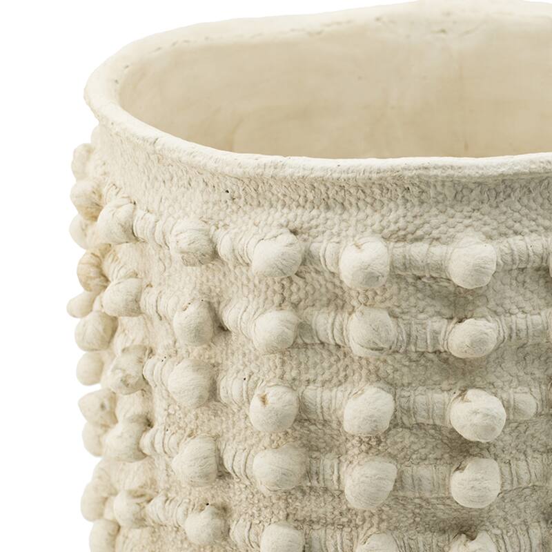 Pom Pom Cement Planters - 13.75" - 2ct