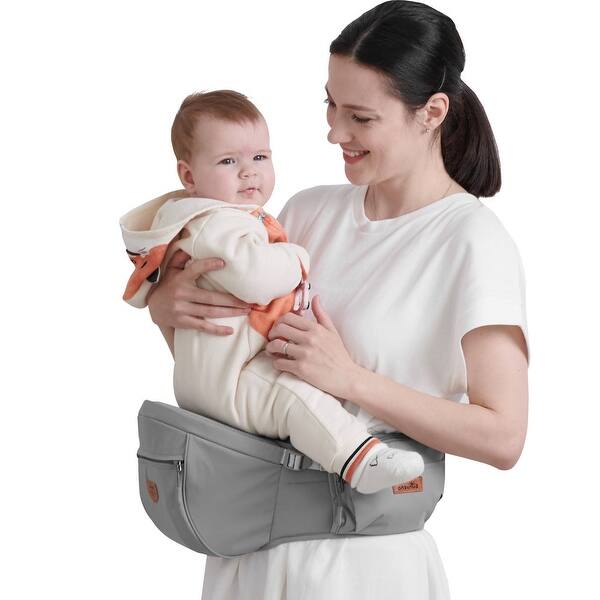 slide 2 of 30, Sunveno Ergonomic Baby Hipseat Grey
