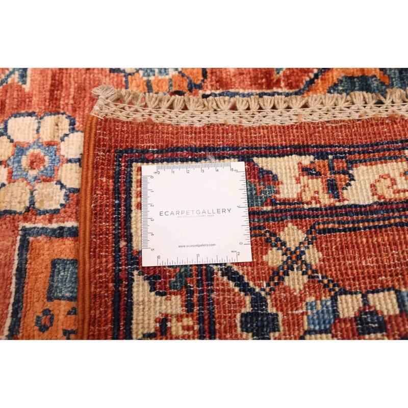 ECARPETGALLERY Hand-knotted Aryana Dark Copper Wool Rug - 5'7 x 7'11