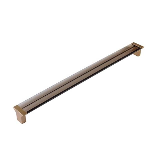Schaub and Company 318-SM Positano 12-5/8" Center to Center Smoke - Signature Satin Brass