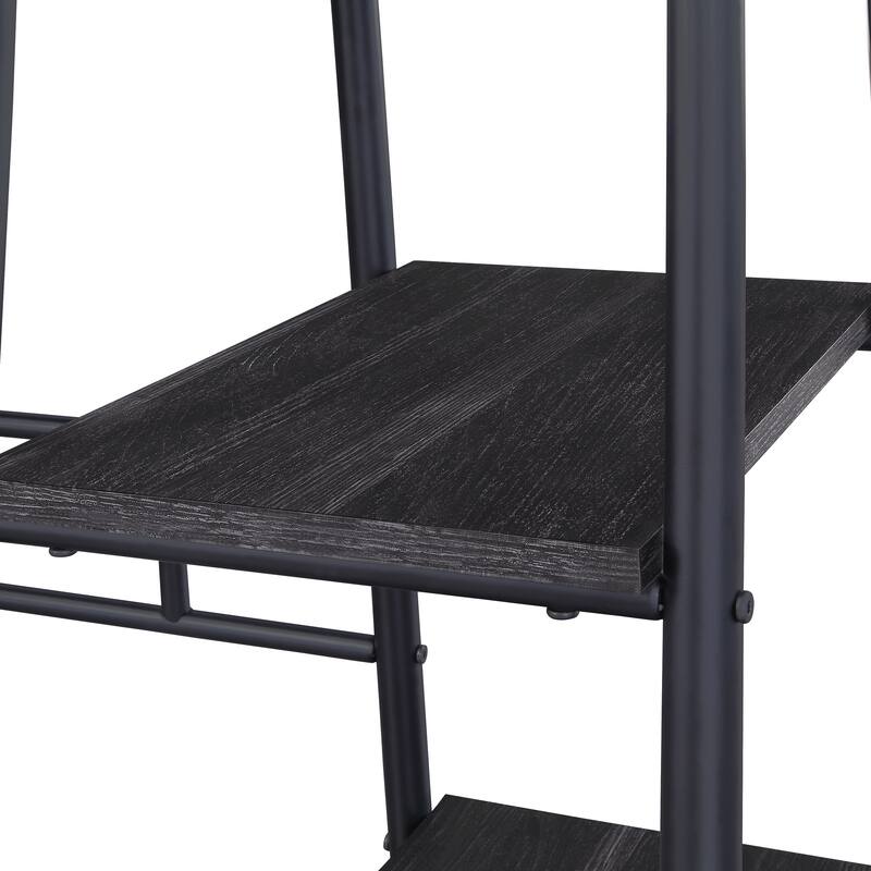 Frame Works 40" Desk with Two Storage Shelves