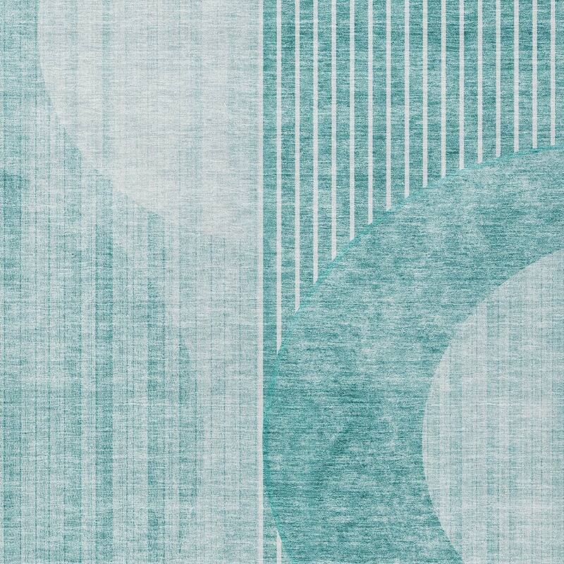 HomeRoots Geometric Transitional Rectangle Outdoor Rug