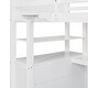 preview thumbnail 27 of 45, Twin Wood Loft Bed with Desk, Drawers & Shelves - Space-Saving Design