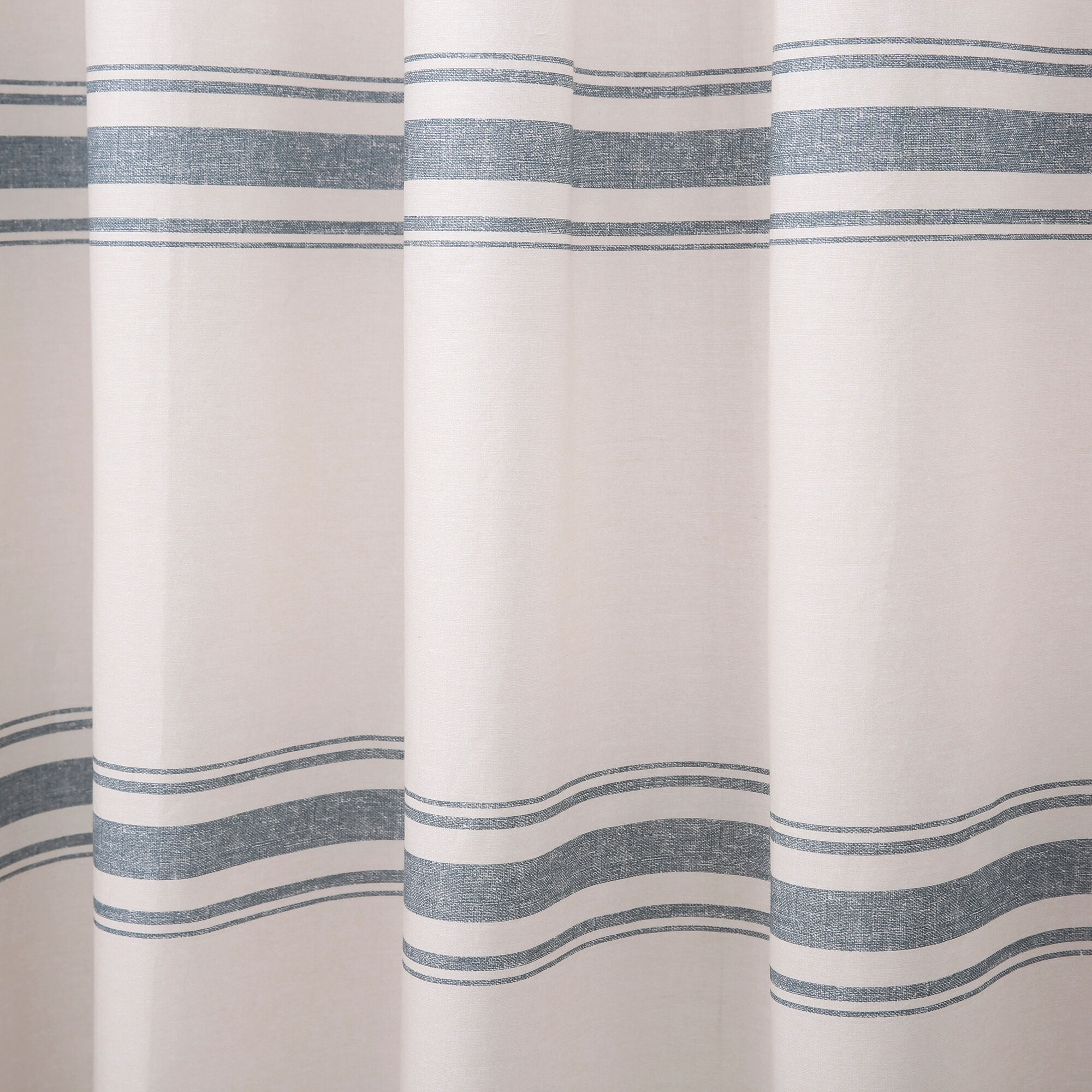 Farmhouse Stripe Shower Curtain by Lush Decor Rustic Bathroom Decor-image