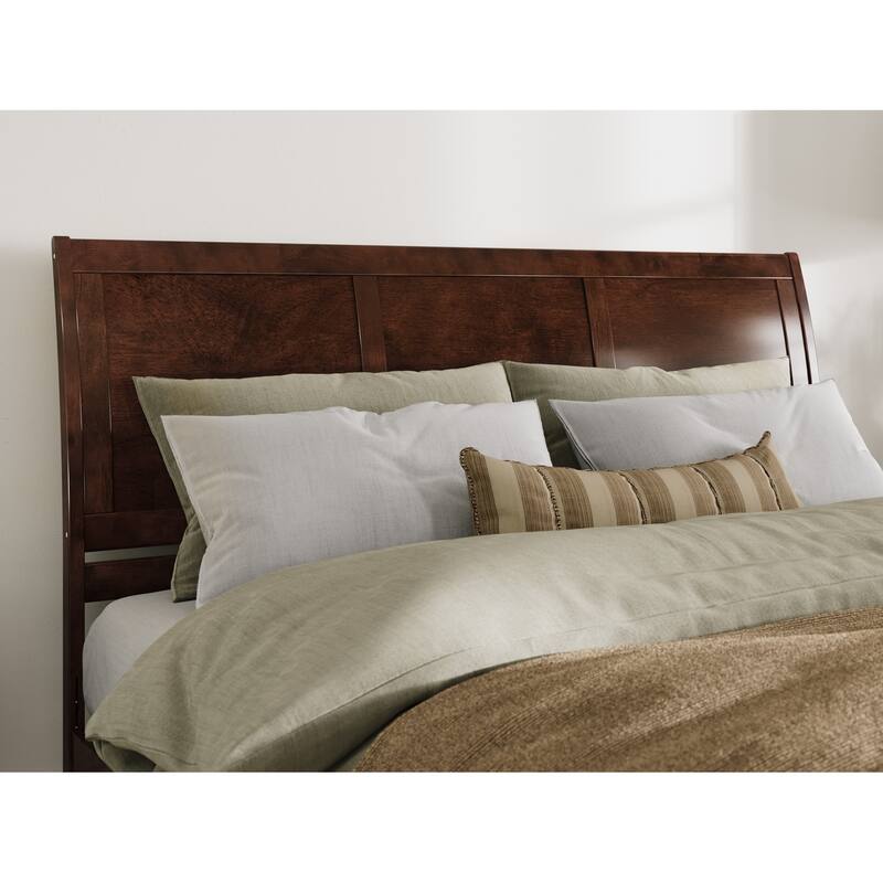 AFI Portland Headboard with Attachable Charger - Walnut - King