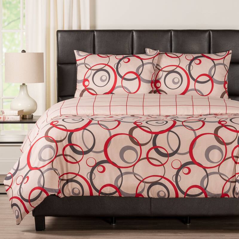 Circlet Reversible Print Duvet Set