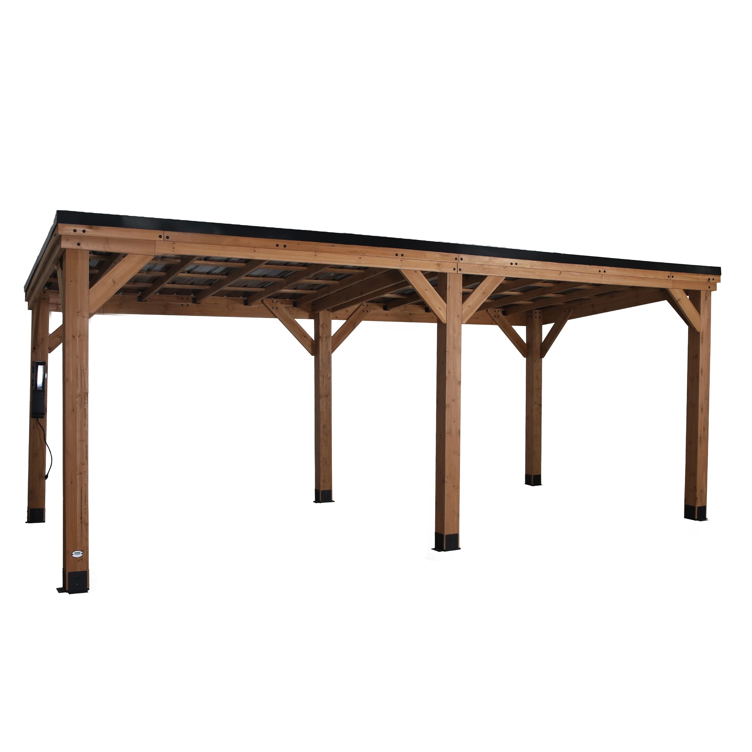 Backyard Discovery Arcadia 20x9.5' Cedar Wood Gazebo with Steel