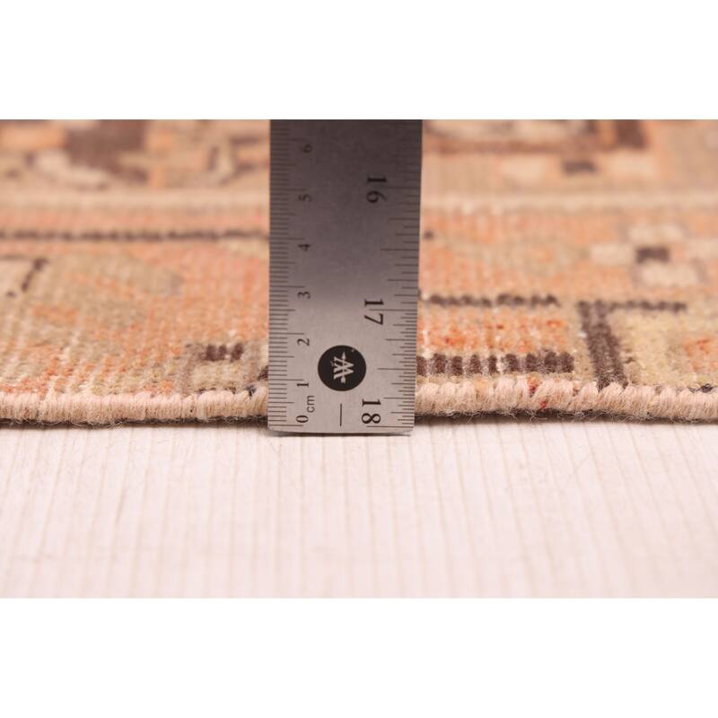 ECARPETGALLERY Hand-knotted Antalya Vintage Brown Wool Rug - 3'5 x 13'5