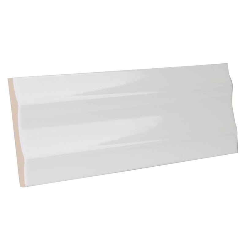 Merola Tile Crown Heights Maori Glossy White 2-5/8" x 7-7/8" Ceramic Wall Tile