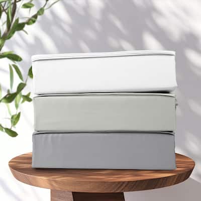 Purity Home Sateen 3 Piece Duvet Cover Set