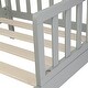 preview thumbnail 20 of 19, Modern Design Wooden Baby Toddler Bed Furniture with Safety Guardrails