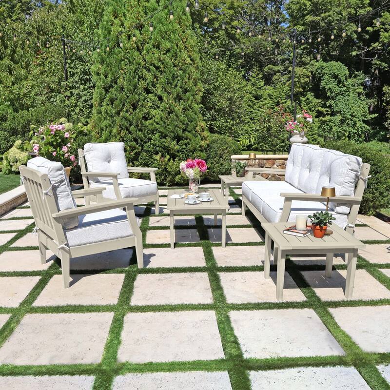 HIGHWOOD Lehigh 6-Piece Couch and Chair Deep Seating Set