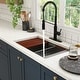 preview thumbnail 2 of 40, Undermount Single Bowl 16 Gauge Nano Stainless Steel Workstation Kitchen Sink with Pull Down Kitchen Faucet and Accessories