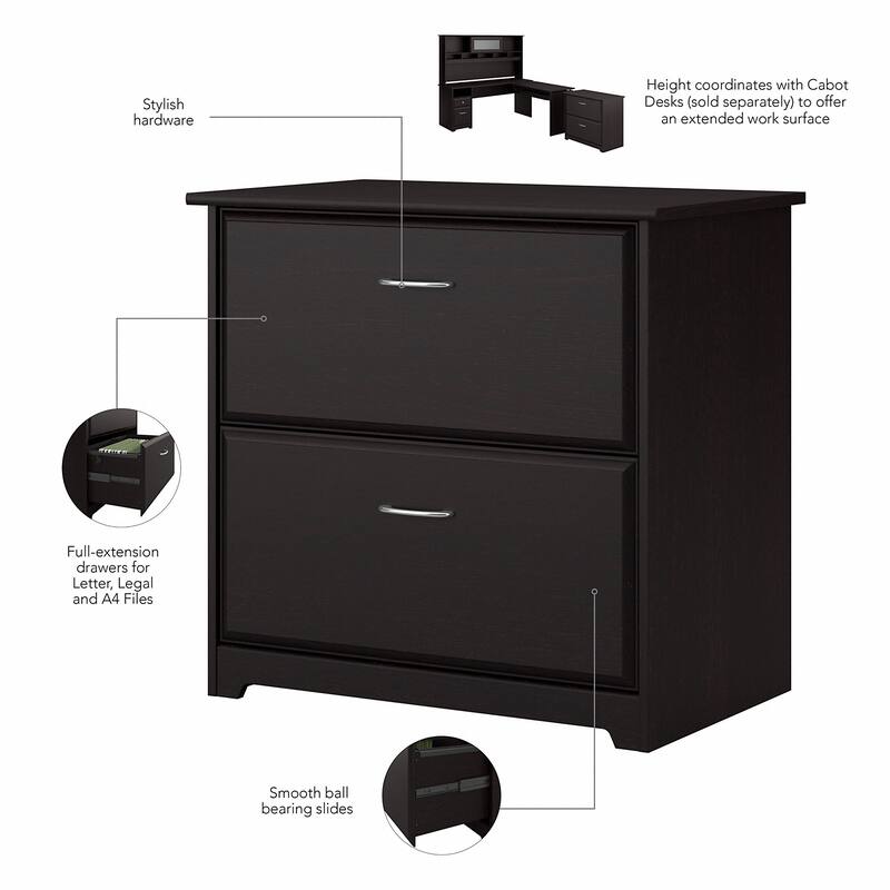 Cabot 2 Drawer Lateral File Cabinet by Bush Furniture