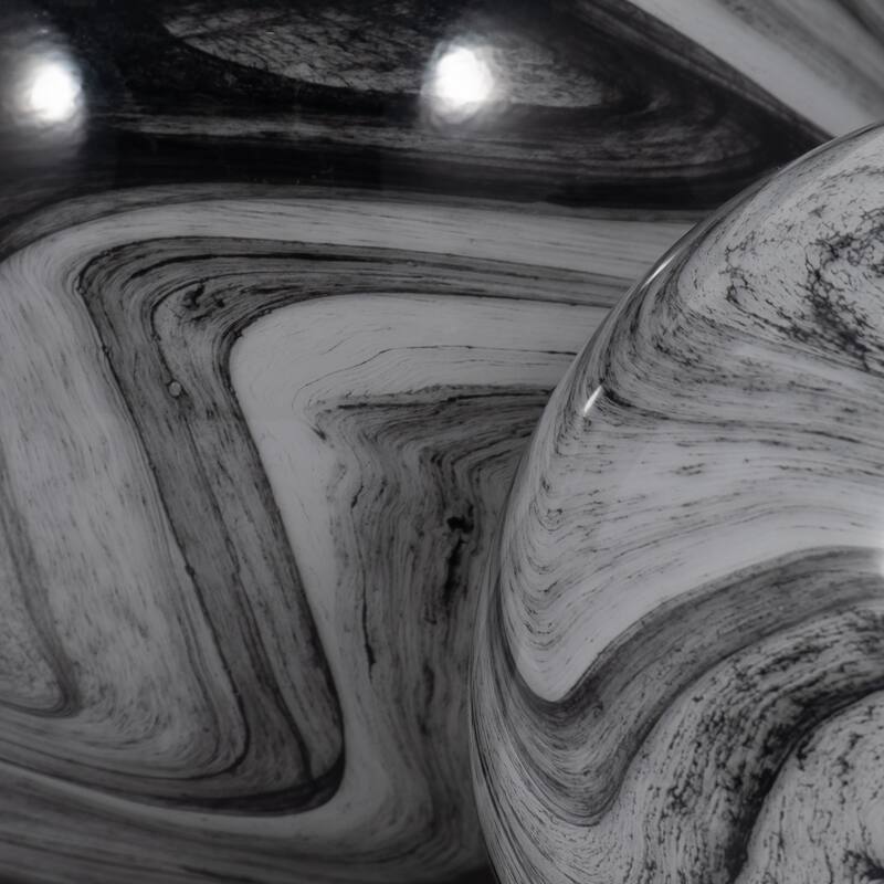 Sagebrook Home 5/6" Glass Orbs - A Timeless Addition to Home Decor Essentials, Set of 2 - 6" x 6" x 6"