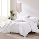 preview thumbnail 2 of 8, Riverbrook Home Rhapsody 5 PC Medallion Clip Jacquard White - King - 5 Piece