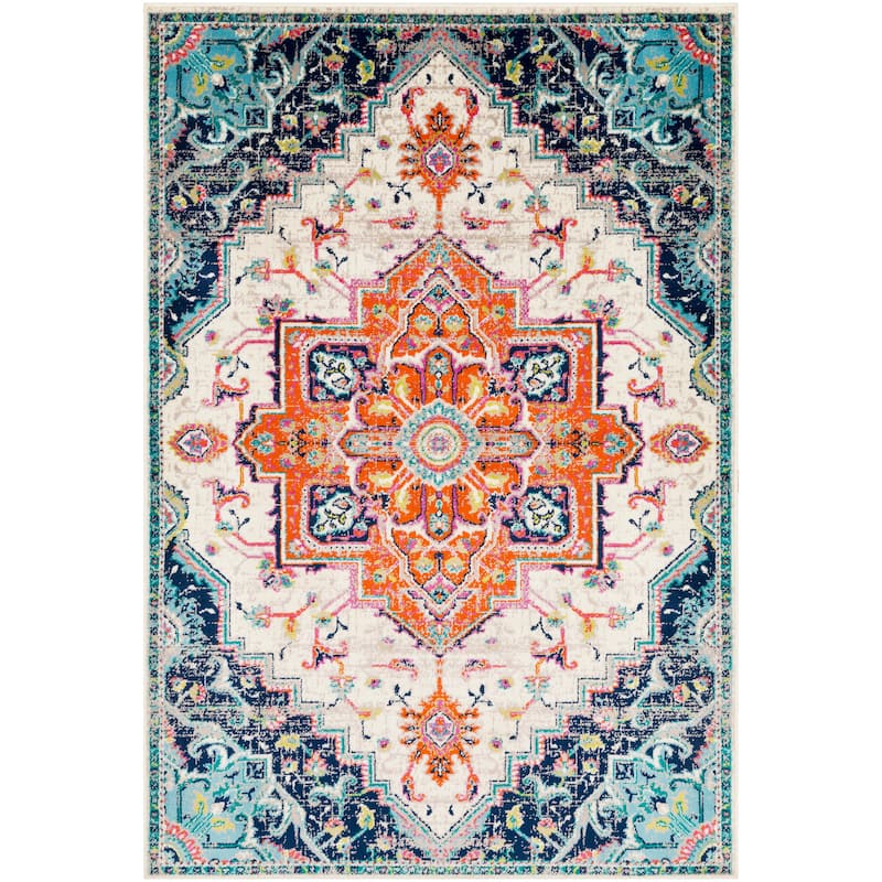 Livabliss Padma Traditional Teal Area Rug
