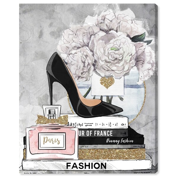 Oliver Gal 'Books from Paris' Fashion and Glam Wall Art Canvas