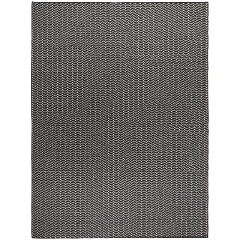Nourison Horizon Indoor/Outdoor Chevron Area Rug - 8' x 10' - Black