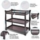 preview thumbnail 4 of 8, Costway Espresso Sleigh Style Baby Changing Table Infant Newborn