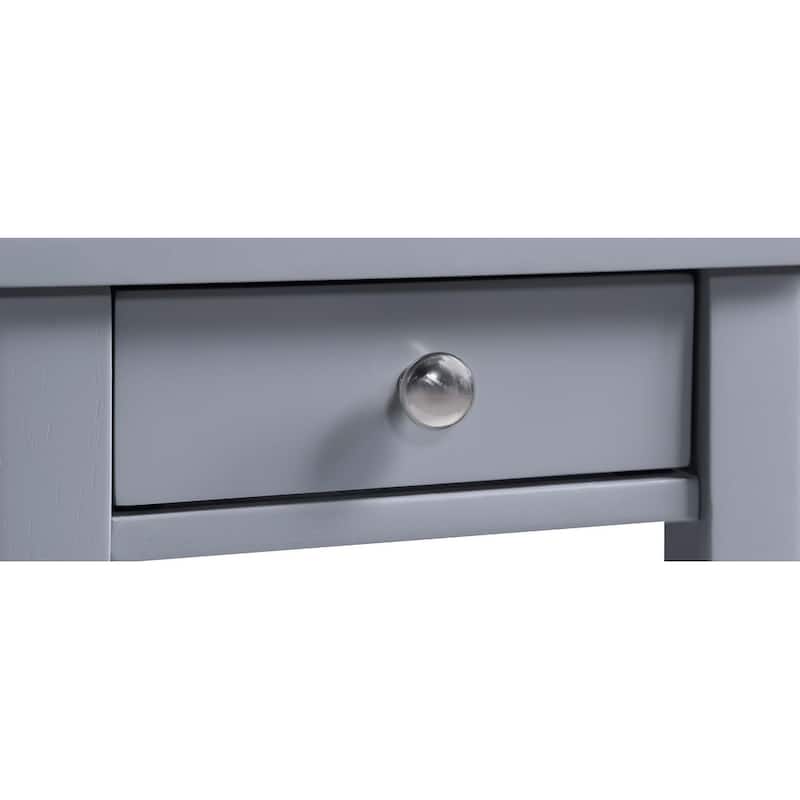 Convenience Concepts American Heritage 1 Drawer Chairside End Table with Shelves