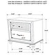 preview thumbnail 45 of 57, Barzini Upholstered Bedroom Set White with Wingback Headboard