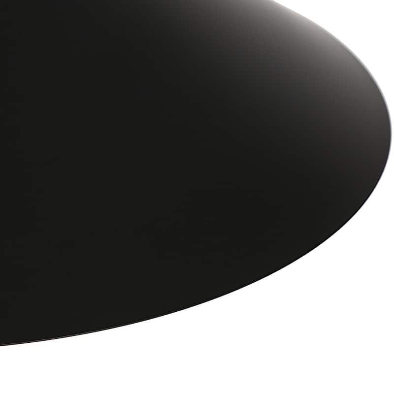 Modern Farmhouse 1-Light Pendant Light 14-IN Black White Lights for Kitchen Island Dining Room