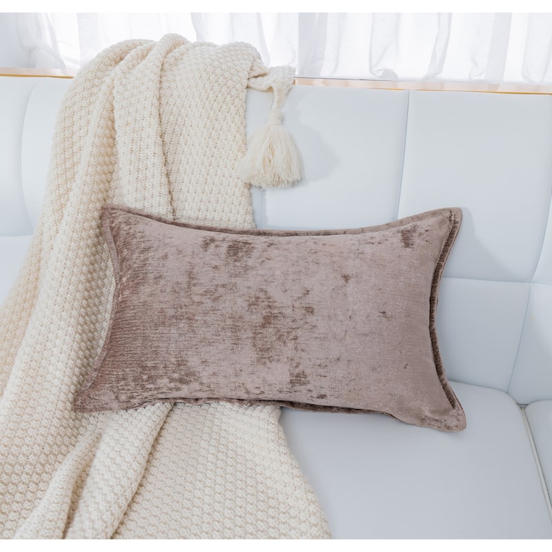Gouchee Home Nicole Indoor Accent Cushion 12 x 20 - Mocha
