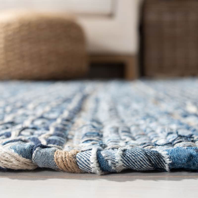 SAFAVIEH Handmade Montauk Mileva Casual Geometric Cotton Rug