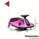 preview thumbnail 2 of 3, 4V Ride On Drift Kart, 360 Degree Rotation, USB, Music, High/Low Speed, Racing, Pink