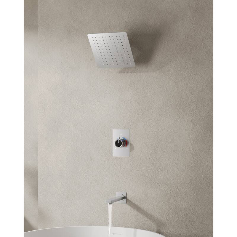 2-Function Shower System Single-Handle Pressure Balance Tub/Shower Set