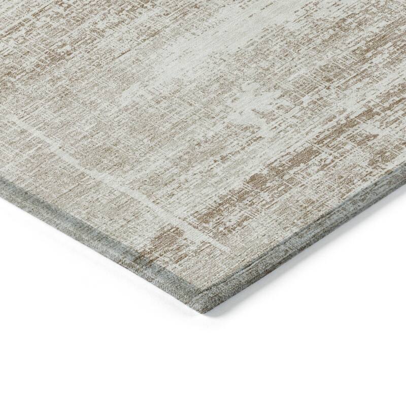 HomeRoots Abstract Transitional Rectangle Outdoor Rug