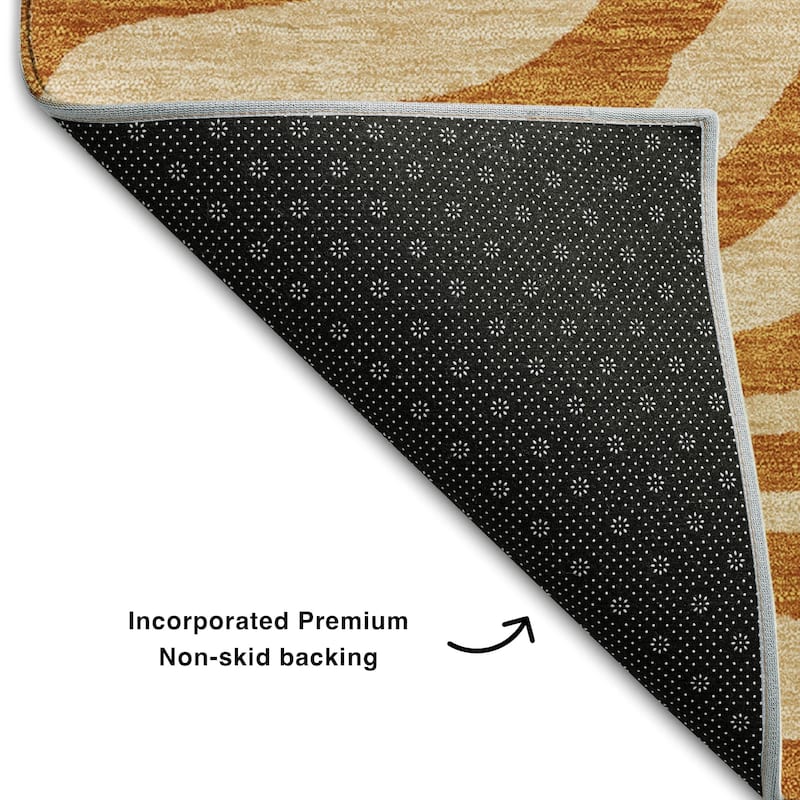 Premium Washable Super Soft Zebra Print Mayfield Rug