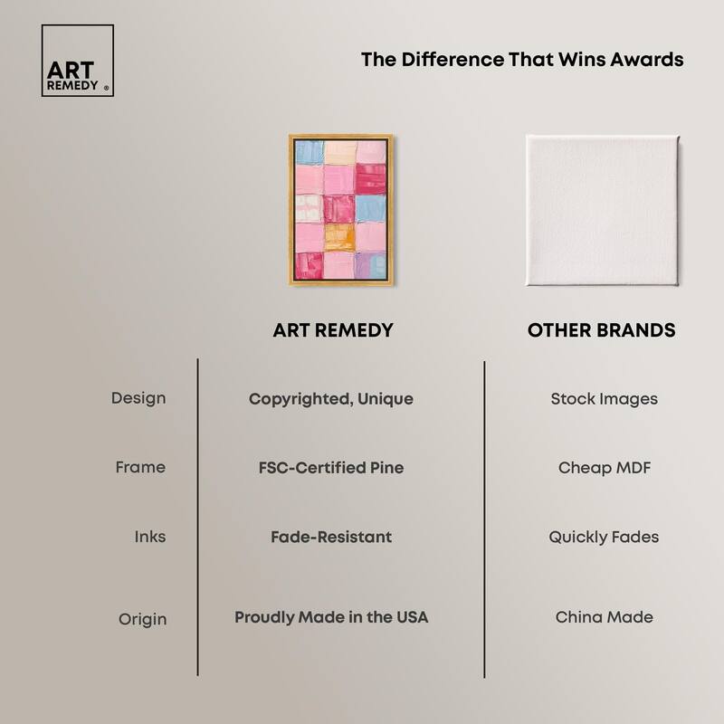 Color Squares II Canvas by Art Remedy