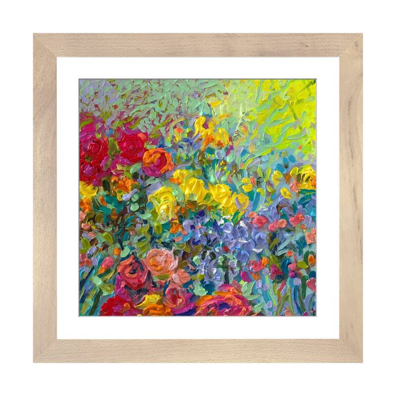 iCanvas "Clay Flowers" by Iris Scott - Natural - 24x24x1