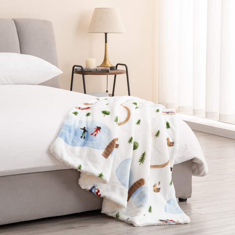 Luxurious Rustic Lodge Velvet Plush Throw