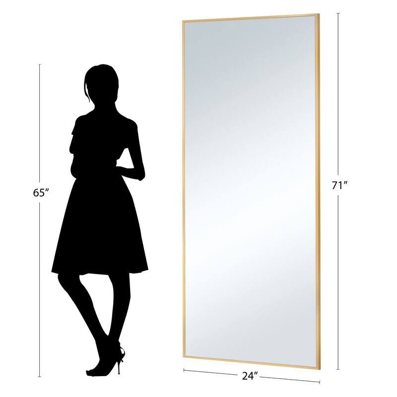 Oversized Metal framed Full Length Floor Wall Mirror
