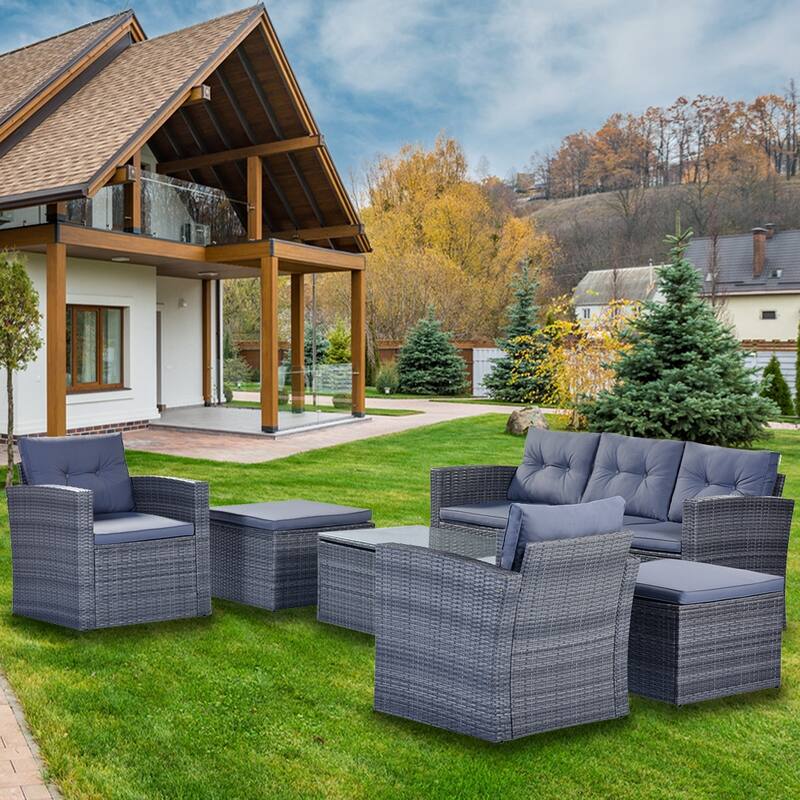6-piece Patio Outdoor Sectional Set